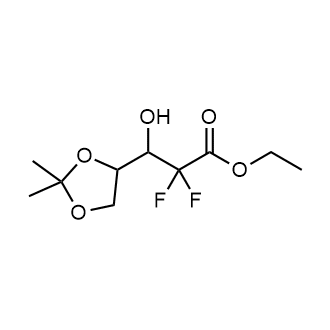 Ethyl 3-(2,2-dimethyl-1,3-dioxolan-4-yl)-2,2-difluoro-3-hydroxypropanoate|CS-1698639