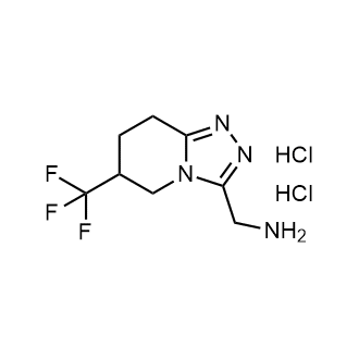 (6-(Trifluoromethyl)-5,6,7,8-tetrahydro-[1,2,4]triazolo[4,3-a]pyridin-3-yl)methanamine dihydrochloride|CS-1699334
