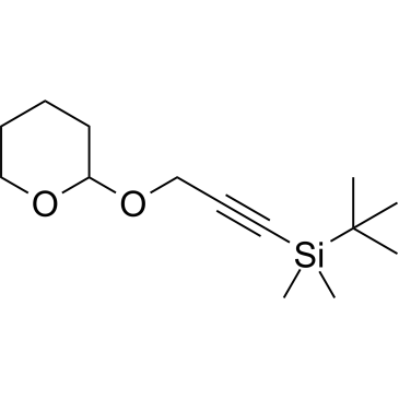 tert-Butyldimethyl(3-((tetrahydro-2H-pyran-2-yl)oxy)prop-1-yn-1-yl)silane|CS-1710085