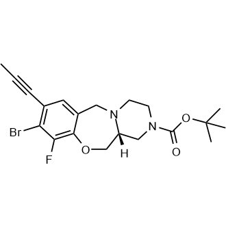 tert-Butyl (R)-9-bromo-10-fluoro-8-(prop-1-yn-1-yl)-3,4,12,12a-tetrahydro-6H-benzo[f]pyrazino[2,1-c][1,4]oxazepine-2(1H)-carboxylate|CS-1710259