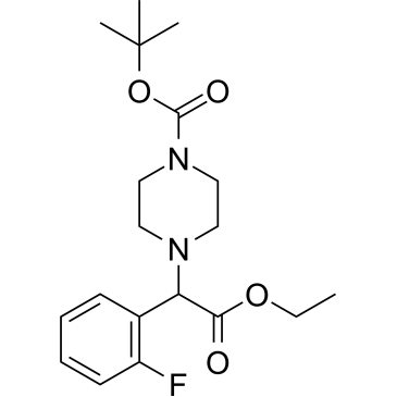 tert-Butyl 4-(2-ethoxy-1-(2-fluorophenyl)-2-oxoethyl)piperazine-1-carboxylate|CS-1711034