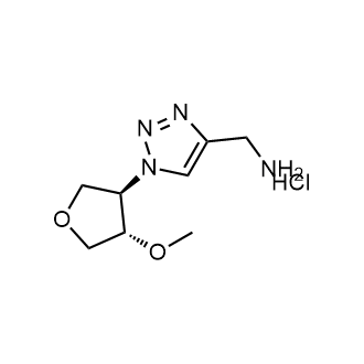 (1-(rel-(3R,4S)-4-Methoxytetrahydrofuran-3-yl)-1H-1,2,3-triazol-4-yl)methanamine hydrochloride|CS-1720582