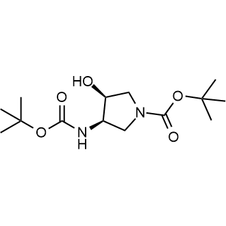 tert-Butyl (3R,4S)-3-((tert-butoxycarbonyl)amino)-4-hydroxypyrrolidine-1-carboxylate 1|CS-1734967