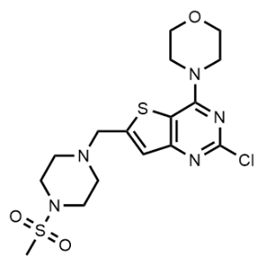 4-(2-Chloro-6-((4-(methylsulfonyl)piperazin-1-yl)methyl)thieno[3,2-d]pyrimidin-4-yl)morpholine|CS-B0061