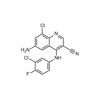6-Amino-8-chloro-4-((3-chloro-4-fluorophenyl)amino)quinoline-3-carbonitrile|CS-B0249