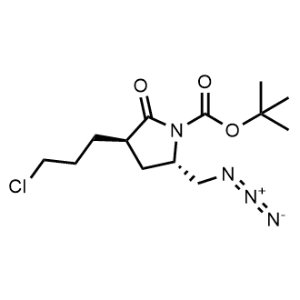 (3R,5S)-tert-butyl 5-(azidomethyl)-3-(3-chloropropyl)-2-oxopyrrolidine-1-carboxylate|CS-B0362