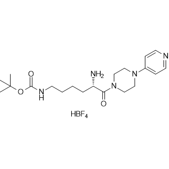 tert-Butyl (S)-(5-amino-6-oxo-6-(4-(pyridin-4-yl)piperazin-1-yl)hexyl)carbamate, tetrafluoroborate salt|CS-B1430