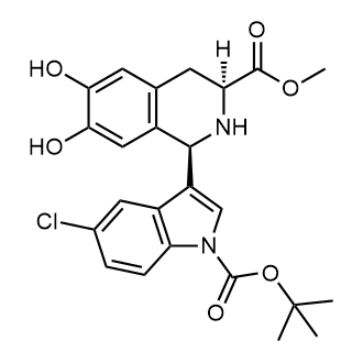 methyl (1R,3S)-1-(1-(tert-butoxycarbonyl)-5-chloro-1H-indol-3-yl)-6,7-dihydroxy-1,2,3,4-tetrahydroisoquinoline-3-carboxylate|CS-B1487