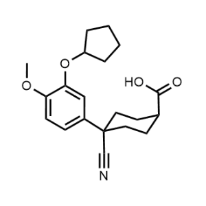 trans-4-Cyano-4-[3-(cyclopentyloxy)-4-methoxyphenyl]cyclohexanecarboxylic acid|CS-B1491