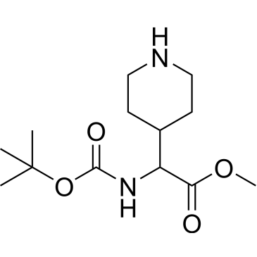Methyl 2-((tert-butoxycarbonyl)amino)-2-(piperidin-4-yl)acetate|CS-D0024