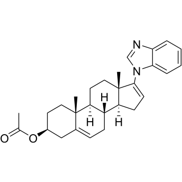 (3S,8R,9S,10R,13S,14S)-17-(1H-benzo[d]imidazol-1-yl)-10,13-dimethyl-2,3,4,7,8,9,10,11,12,13,14,15-dodecahydro-1H-cyclopenta[a]phenanthren-3-yl acetate|CS-M0072