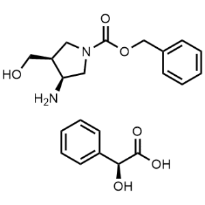 (3S,4S)-benzyl 3-amino-4-(hydroxymethyl)pyrrolidine-1-carboxylate (S)-2-hydroxy-2-phenylacetate|CS-M0091
