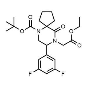 tert-Butyl 8-(3,5-difluorophenyl)-9-(2-ethoxy-2-oxoethyl)-10-oxo-6,9-diazaspiro[4.5]decane-6-carboxylate|CS-M0155