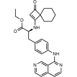 (S)-ethyl 3-(4-(2,7-naphthyridin-1-ylamino)phenyl)-2-(3-oxospiro[3.5]non-1-en-1-ylamino)propanoate|CS-M0211