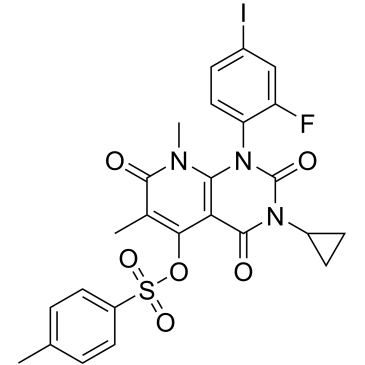3-Cyclopropyl-1-(2-fluoro-4-iodophenyl)-6,8-dimethyl-2,4,7-trioxo-1,2,3,4,7,8-hexahydropyrido[2,3-d]pyrimidin-5-yl 4-methylbenzenesulfonate|CS-M0423