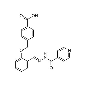 (E)-4-((2-((2-isonicotinoylhydrazono)methyl)phenoxy)methyl)benzoic acid