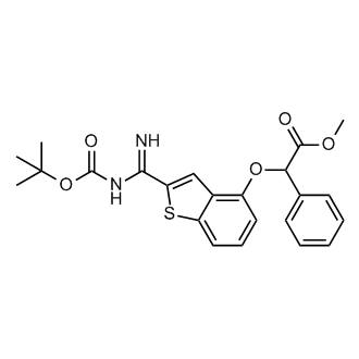 Methyl{[2-(N'-{[(2-methyl-2-propanyl)oxy]carbonyl}carbamimidoyl)-1-benzothiophen-4-yl]oxy}(phenyl)acetate