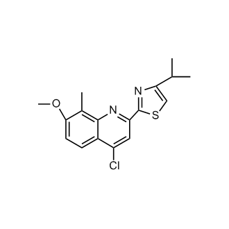 2-(4-chloro-7-methoxy-8-methylquinolin-2-yl)-4-isopropylthiazole