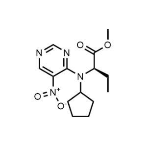 (R)-Methyl 2-(cyclopentyl(5-nitropyrimidin-4-yl)amino)butanoate|CS-M0807