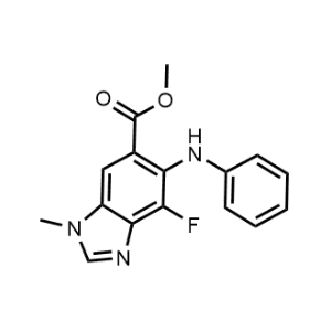 Methyl 4-fluoro-1-methyl-5-(phenylamino)-1H-benzo[d]imidazole-6-carboxylate|CS-M0965
