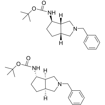 tert-butyl (3aR,4S,6aS)-2-benzyloctahydrocyclopenta[c]pyrrol-4-ylcarbamate compound with tert-butyl (3aS,4R,6aR)-2-benzyloctahydrocyclopenta[c]pyrrol-4-ylcarbamate 1:1|CS-M1158