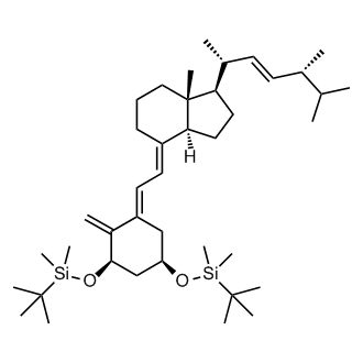 ((1R,3R,E)-5-((E)-2-((1R,3aS,7aR)-1-((2R,5R,E)-5,6-dimethylhept-3-en-2-yl)-7a-methyldihydro-1H-inden-4(2H,5H,6H,7H,7aH)-ylidene)ethylidene)-4-methylenecyclohexane-1,3-diyl)bis(oxy)bis(tert-butyldimethylsilane)