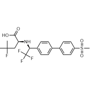 (S)-4-fluoro-4-methyl-2-((S)-2,2,2-trifluoro-1-(4'-(methylsulfonyl)biphenyl-4-yl)ethylamino)pentanoic acid|CS-M1417