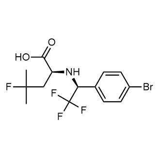 (S)-2-((S)-1-(4-bromophenyl)-2,2,2-trifluoroethylamino)-4-fluoro-4-methylpentanoic acid|CS-M1422