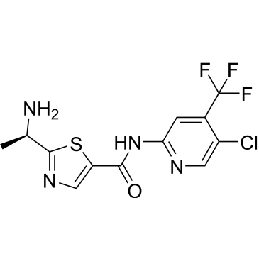 (R)-2-(1-aminoethyl)-N-(5-chloro-4-(trifluoromethyl)pyridin-2-yl)thiazole-5-carboxamide|CS-M1610