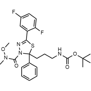 tert-Butyl (3-(5-(2,5-difluorophenyl)-3-(methoxy(methyl)carbamoyl)-2-phenyl-2,3-dihydro-1,3,4-thiadiazol-2-yl)propyl)carbamate|CS-M1645