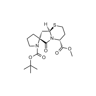 Spiro[pyrrolidine-2,7'(6'H)-[2H]pyrrolo[2,1-b][1,3]thiazine]-1,4'-dicarboxylic acid, tetrahydro-6'-oxo-, 1-(1,1-dimethylethyl) 4'-methyl ester, (2R,4'R,8'aR)-