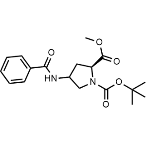 (2S)-1-tert-butyl 2-methyl 4-benzamidopyrrolidine-1,2-dicarboxylate|CS-M1800