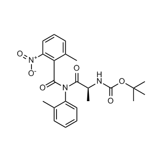 (S)-tert-Butyl (1-(2-methyl-6-nitro-N-(o-tolyl)benzamido)-1-oxopropan-2-yl)carbamate
