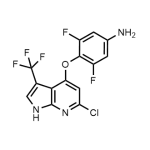 4-((6-Chloro-3-(trifluoromethyl)-1H-pyrrolo[2,3-b]pyridin-4-yl)oxy)-3,5-difluoroaniline|CS-M2174