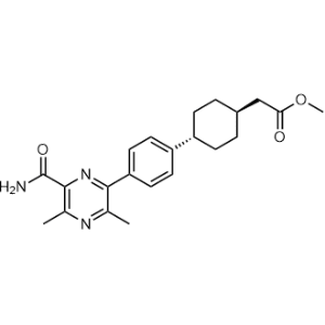 trans-4-[4-[6-(Aminocarbonyl)-3,5-dimethyl-2-pyrazinyl]phenyl]cyclohexaneacetic acid methyl ester|CS-M2228