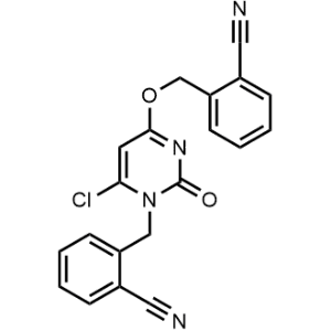 2-(((6-Chloro-1-(2-cyanobenzyl)-2-oxo-1,2-dihydropyrimidin-4-yl)oxy)methyl)benzonitrile|CS-M2298