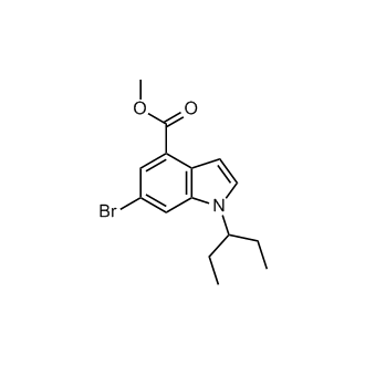 methyl 6-bromo-1-(pentan-3-yl)-1H-indole-4-carboxylate