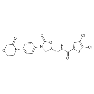 (R)-4,5-dichloro-N-((2-oxo-3-(4-(3-oxomorpholino)phenyl)oxazolidin-5-yl)methyl)thiophene-2-carboxamide|CS-M2385