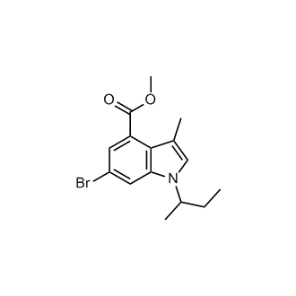 1H-Indole-4-carboxylic acid, 6-bromo-3-methyl-1-(1-methylpropyl)-, methyl ester