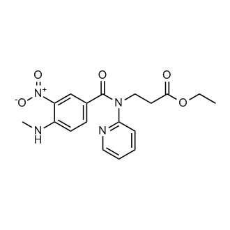 β-Alanine, N-[4-(methylamino)-3-nitrobenzoyl]-N-2-pyridinyl-, ethyl ester