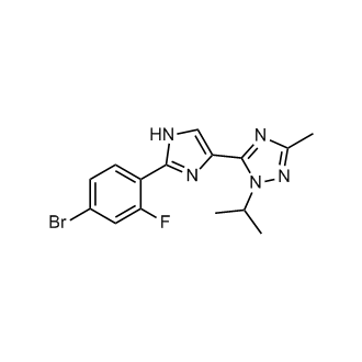 5-(2-(4-Bromo-2-fluorophenyl)-1H-imidazol-4-yl)-1-isopropyl-3-methyl-1H-1,2,4-triazole|CS-M2563