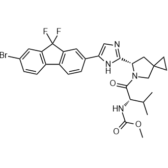 Methyl ((S)-1-((S)-6-(5-(7-bromo-9,9-difluoro-9H-fluoren-2-yl)-1H-imidazol-2-yl)-5-azaspiro[2.4]heptan-5-yl)-3-methyl-1-oxobutan-2-yl)carbamate|CS-M2576