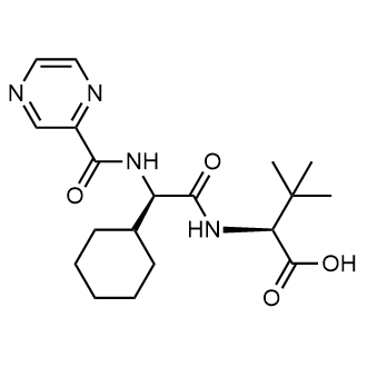 (S)-2-((R)-2-cyclohexyl-2-(pyrazine-2-carboxamido)acetamido)-3,3-dimethylbutanoic acid|CS-M2614