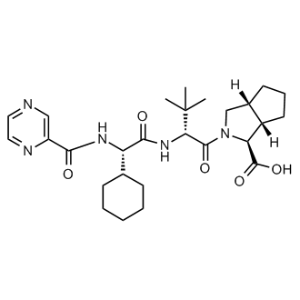 (1S,3aR,6aS)-2-((R)-2-((S)-2-cyclohexyl-2-(pyrazine-2-carboxamido)acetamido)-3,3-dimethylbutanoyl)octahydrocyclopenta[c]pyrrole-1-carboxylic acid|CS-M2621