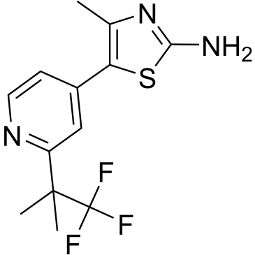 4-Methyl-5-(2-(1,1,1-trifluoro-2-methylpropan-2-yl)pyridin-4-yl)thiazol-2-amine|CS-M2697