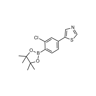 5-(3-chloro-4-(4,4,5,5-tetramethyl-1,3,2-dioxaborolan-2-yl)phenyl)thiazole