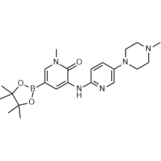 1-Methyl-3-((5-(4-methylpiperazin-1-yl)pyridin-2-yl)amino)-5-(4,4,5,5-tetramethyl-1,3,2-dioxaborolan-2-yl)pyridin-2(1H)-one|CS-M3137
