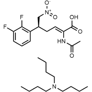 Tributylamine (S,Z)-2-acetamido-5-(2,3-difluorophenyl)-6-nitrohex-2-enoate|CS-M3155