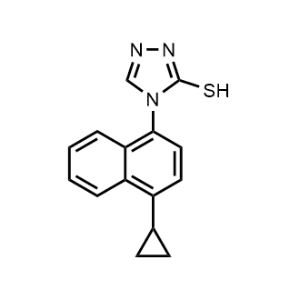 4-(4-Cyclopropylnaphthalen-1-yl)-4H-1,2,4-triazole-3-thiol|CS-M3242
