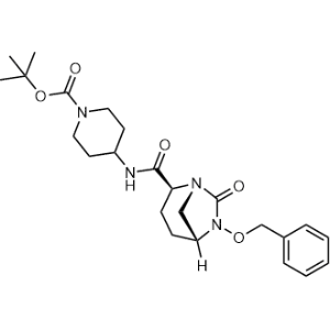 tert-Butyl 4-((1R,2S,5R)-6-(benzyloxy)-7-oxo-1,6-diazabicyclo[3.2.1]octane-2-carboxamido)piperidine-1-carboxylate|CS-M3371